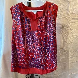 Dressy flowy sleeveless top